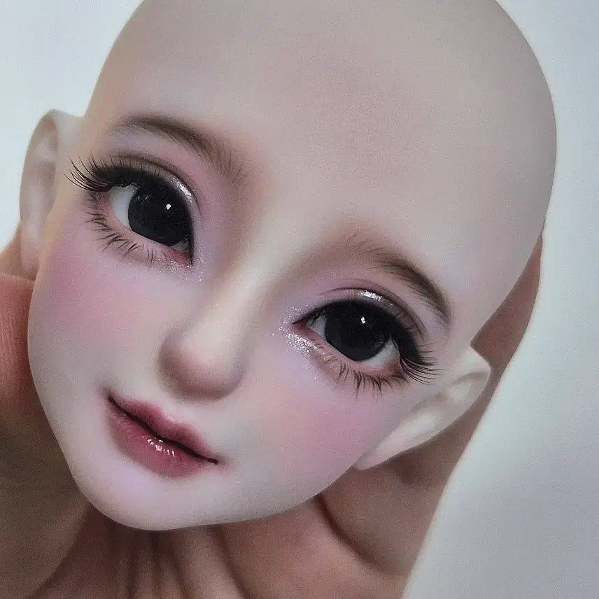 [BUNJANG] MSD Ball Jointed Doll Head (MIA Pink Skin Tone) with Certificate and Eyes / 인증서 + 안구 + 헤드 MSD 구체관절인형 구관