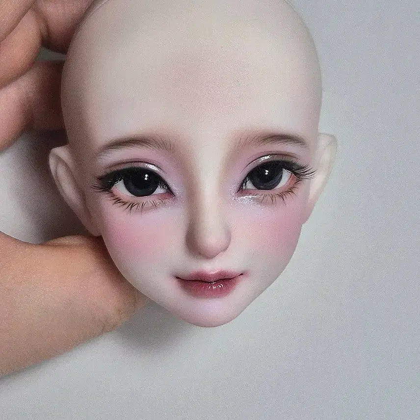 [BUNJANG] MSD Ball Jointed Doll Head (MIA Pink Skin Tone) with Certificate and Eyes / 인증서 + 안구 + 헤드 MSD 구체관절인형 구관
