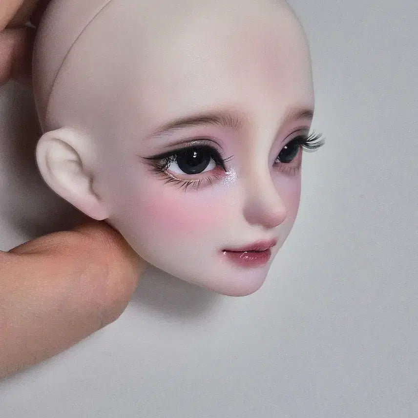 [BUNJANG] MSD Ball Jointed Doll Head (MIA Pink Skin Tone) with Certificate and Eyes / 인증서 + 안구 + 헤드 MSD 구체관절인형 구관