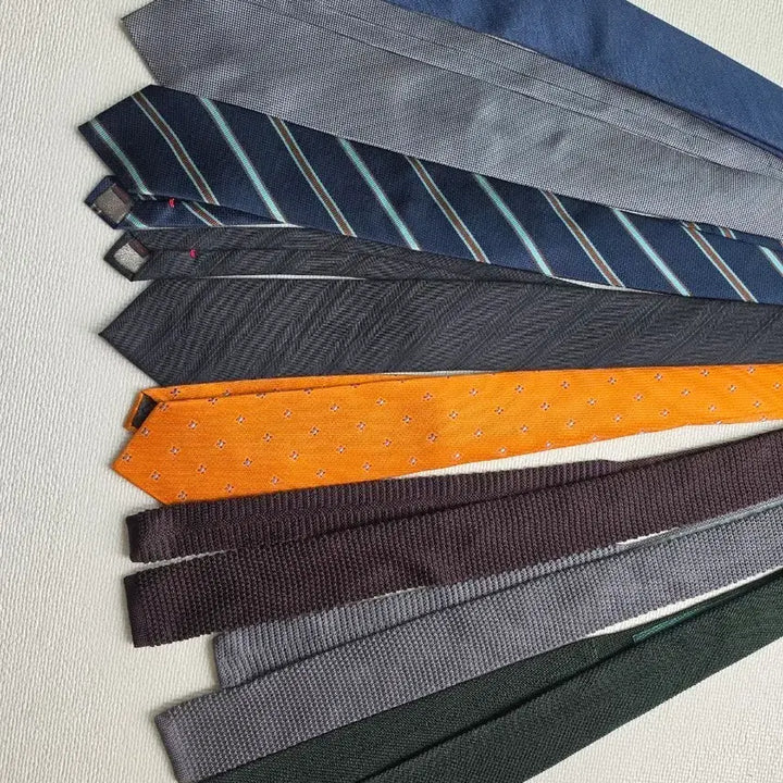[BUNJANG] Bulwhi Silk &amp; Knit Tie Bundle Set (8 pcs) / 불휘 실크+니트 타이 8개 일괄판매
