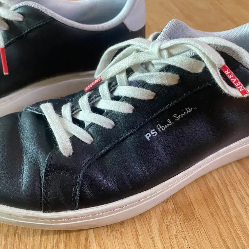 [BUNJANG] Paul Smith Black Leather Sneakers / PS 폴스미스 블랙 레더 스니커즈 260-265mm