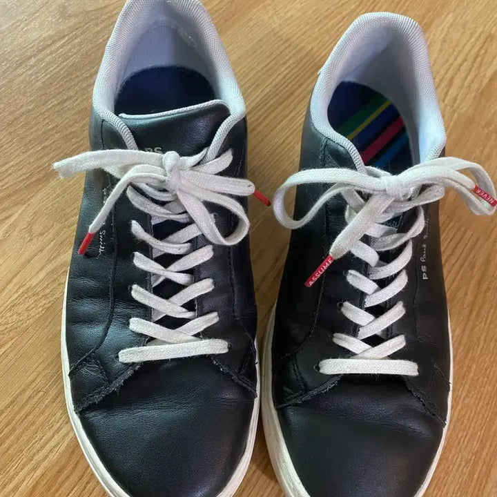 [BUNJANG] Paul Smith Black Leather Sneakers / PS 폴스미스 블랙 레더 스니커즈 260-265mm