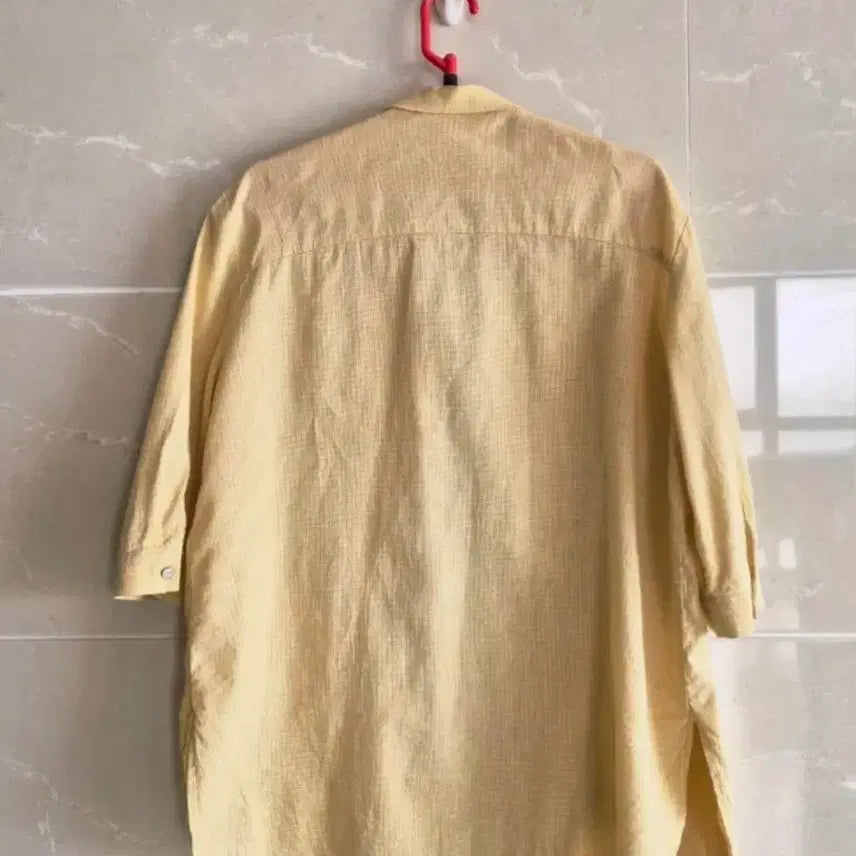 [BUNJANG] Zishen 7-Sleeve Shirt Yellow Size 95 / 지센 7부 셔츠 95