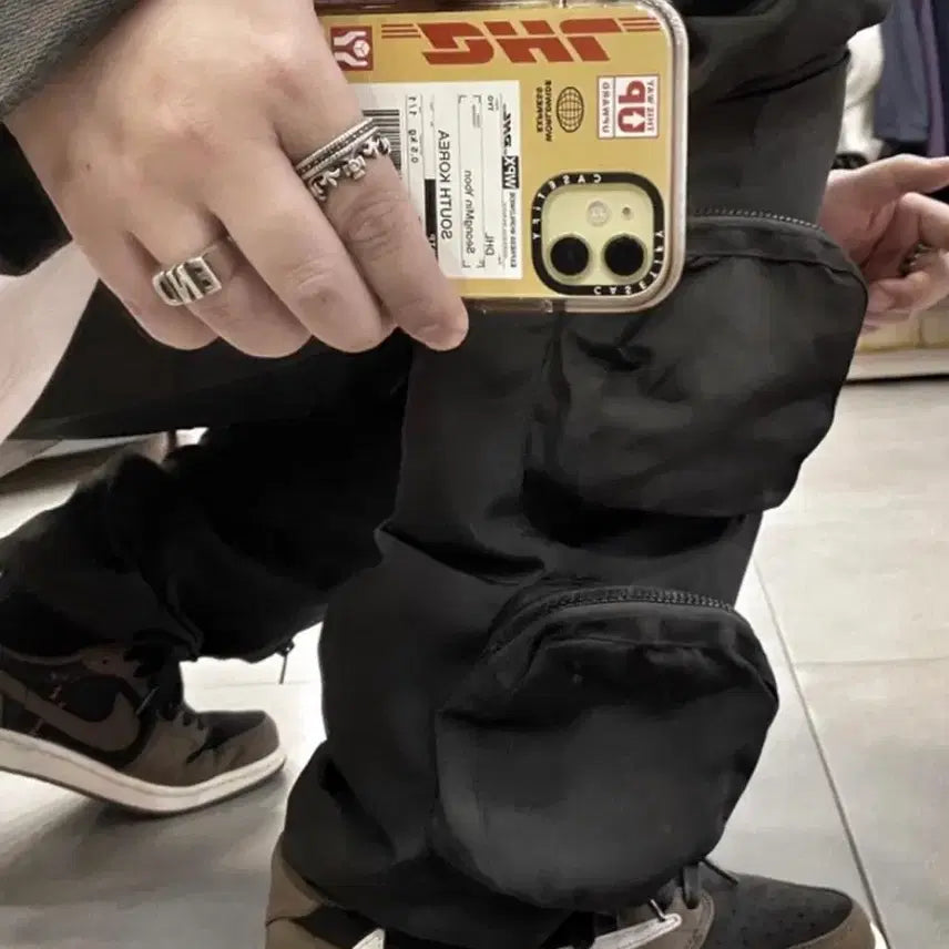 [BUNJANG] Whoisjacov 6-Pocket Cargo Pants Black L / 후이즈자코브 6포켓 카고팬츠 whoisjacov