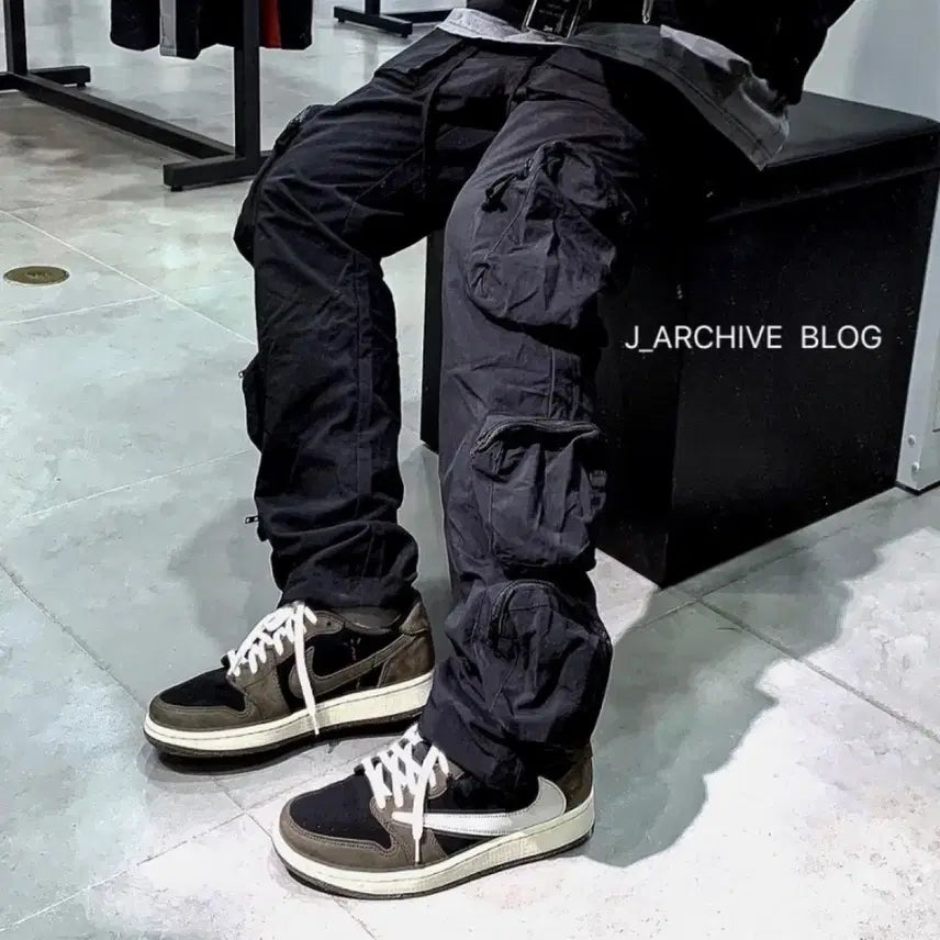 [BUNJANG] Whoisjacov 6-Pocket Cargo Pants Black L / 후이즈자코브 6포켓 카고팬츠 whoisjacov