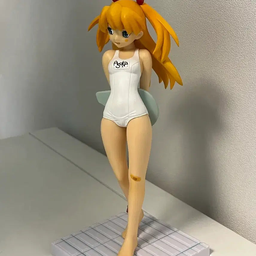 [BUNJANG] Evangelion Asuka School Swimsuit Classic Figure / 에반게리온 고전 아스카 스쿨 수영복 피규어 고전미소녀 미즈
