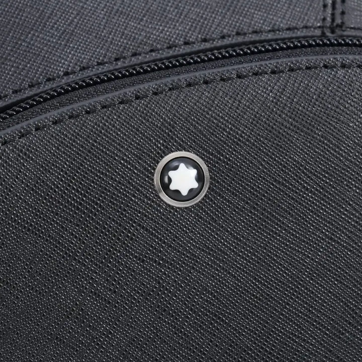 [BUNJANG] Montblanc Black Leather Sling Bag / 몽블랑 블랙 레더 슬링백