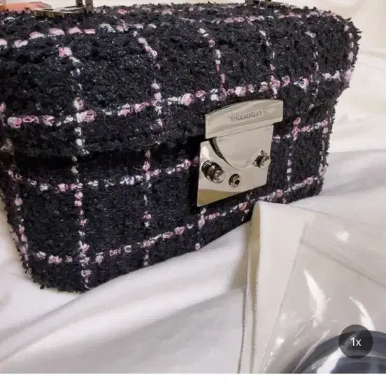 [BUNJANG] The Lourance Tweed Mini Bag / 더로랑 트위드 미니백