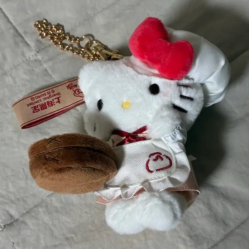 [BUNJANG] Sanrio Hello Kitty Chef Keychain / 산리오 키티 상하이 요리사 인형키링