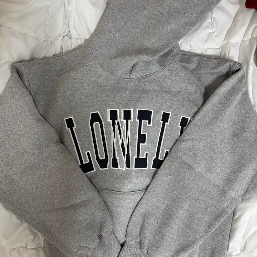 [BUNJANG] NOHANT LONELY Grey Hoodie / [M] 노앙 LONELY 회색 후드