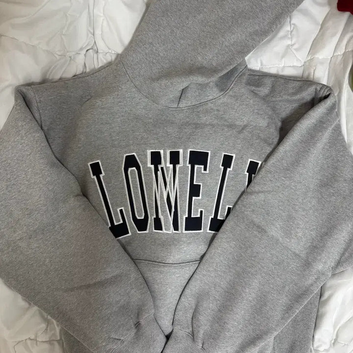 [BUNJANG] NOHANT LONELY Grey Hoodie / [M] 노앙 LONELY 회색 후드