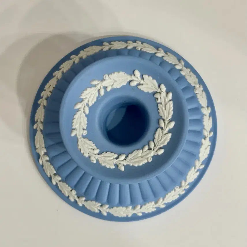 [BUNJANG] Wedgwood Jasperware Candle Holder Set (2) / [2개일괄]1960s 웨지우드 Wedgwood 제스퍼웨어 캔들홀더 촛대