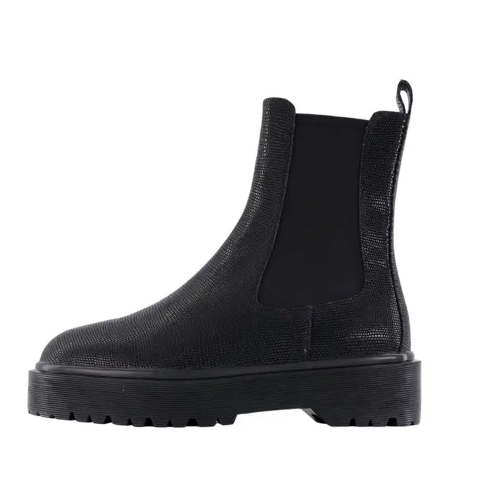 [BUNJANG] Under My Car Bold Lizard Embossed Chelsea Boots Black / 290) 언더마이카 볼드 리자드 엠보스드 첼시 부츠 블랙