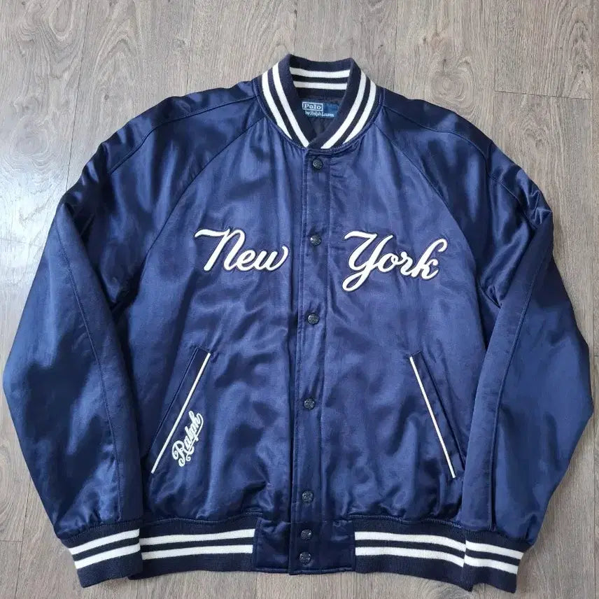 [BUNJANG] Polo Ralph Lauren x MLB New York Yankees Varsity Stadium Blouson Jacket - Size L / L 원판 폴로랄프로렌 x MLB 뉴욕 양키즈 바시티 스타디움 블루종 자켓