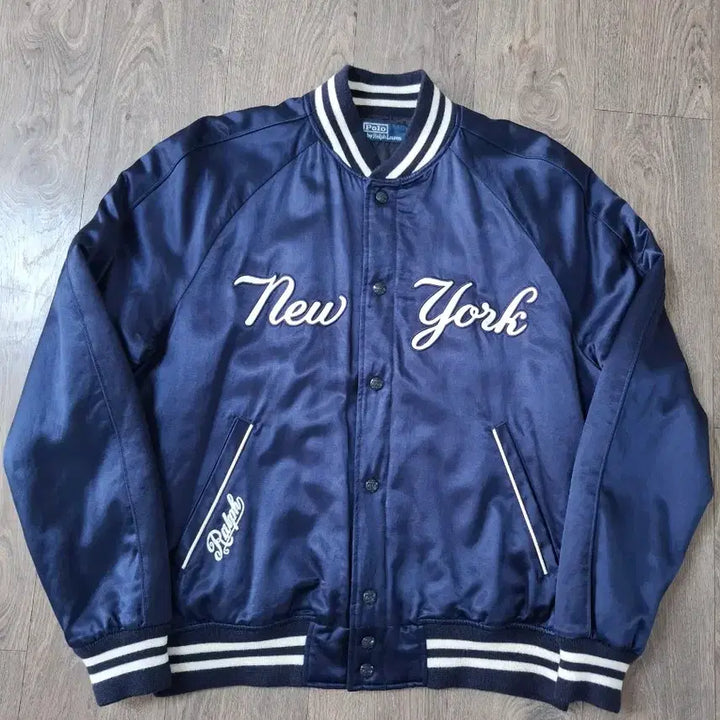 [BUNJANG] Polo Ralph Lauren x MLB New York Yankees Varsity Stadium Blouson Jacket - Size L / L 원판 폴로랄프로렌 x MLB 뉴욕 양키즈 바시티 스타디움 블루종 자켓