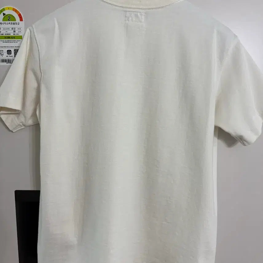 [BUNJANG] Bronson Light Beige Short Sleeve T-Shirt (L) / 브론슨 연한 베이지 반팔 티셔츠 라지 L