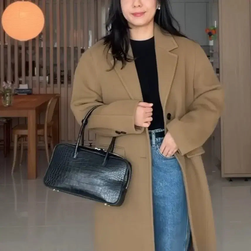 [BUNJANG] Jane B &amp; K Vicky Bag Croc Small Black / 제인백앤드 비키백