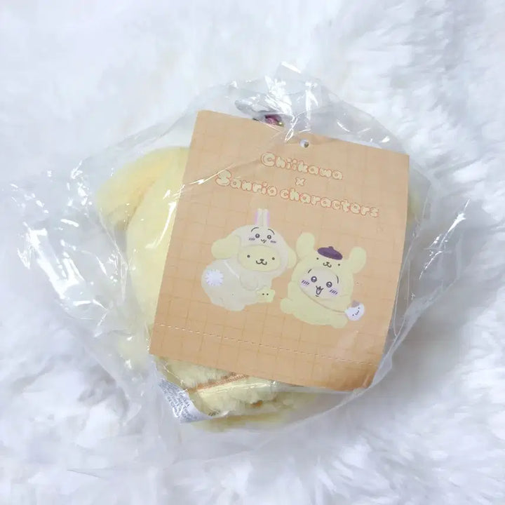 [BUNJANG] Cheekawa x Pompompurin Usagi Mascot Keychain / 최저가) 치이카와 폼폼푸린 우사기 마스코트 키링