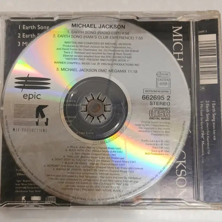 [BUNJANG] Michael Jackson Earth Song Import Single CD / 마이클 잭슨 수입 싱글 CD Michael Jackson 마이클잭슨