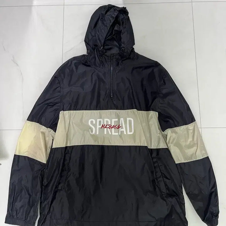 [BUNJANG] Brownbreath Spread Message Anorak Jacket / 브라운브레스(BROWNBREATH) 스프레드메세지 아노락 (빈지노 착용)