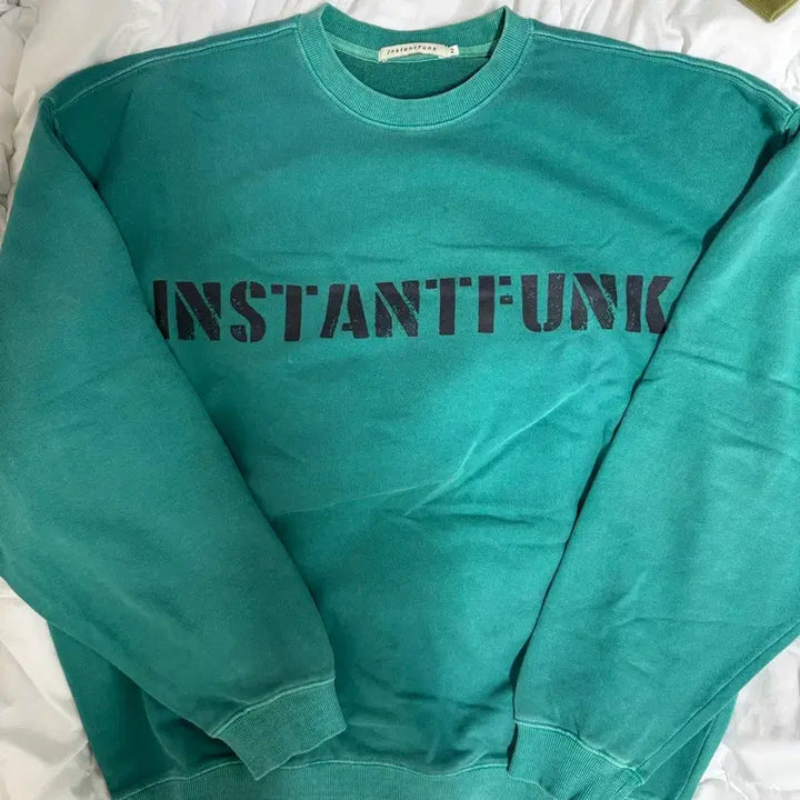 [BUNJANG] Instantfunk Pigment Mint Sweatshirt / [2] 인스턴트펑크 피그먼트 민트 맨투맨