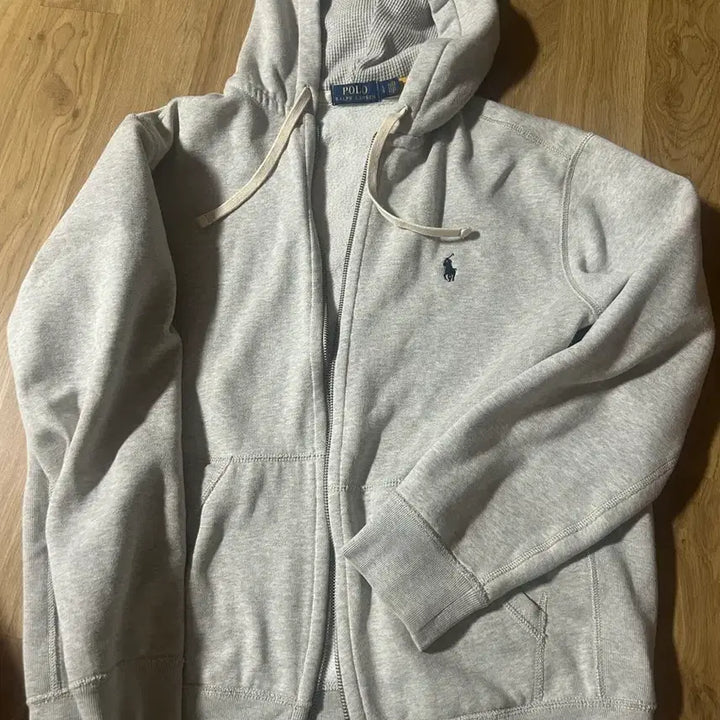 [BUNJANG] Polo Ralph Lauren Grey/Oatmeal Hoodie / 폴로 후드집업