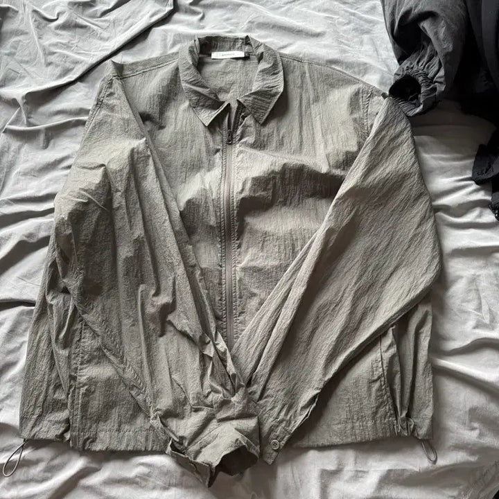 [BUNJANG] Momento Sheer Zip-Up Shirt / 아모멘토 멘 sheer zip up shirts 집업 셔츠