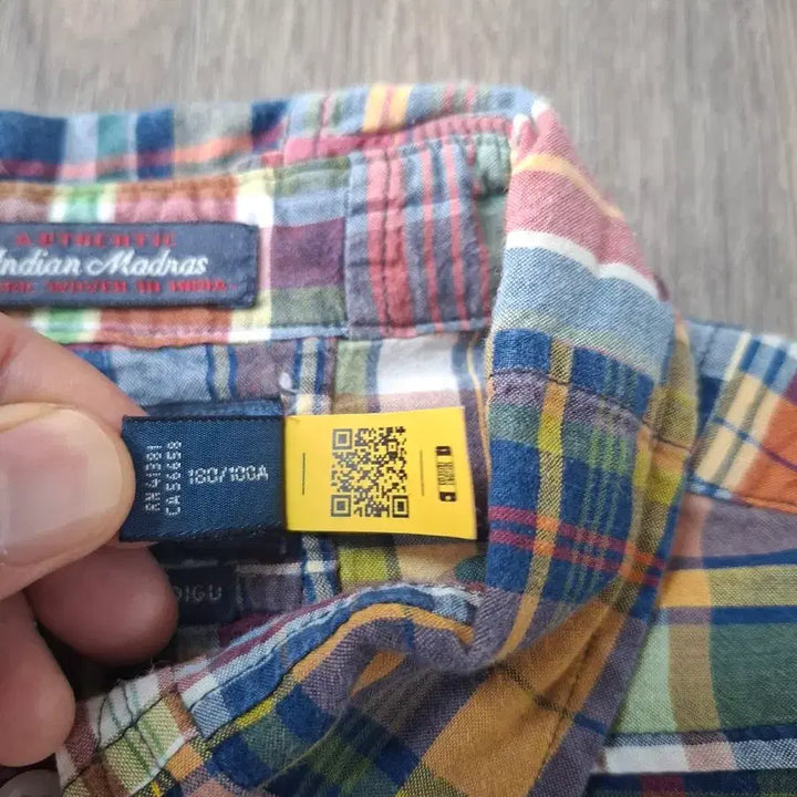 [BUNJANG] Polo Ralph Lauren Madras Patchwork Check Shirt / L 클래식핏 신형 폴로 랄프로렌 마드라스 패치워크 체크 셔츠 남방
