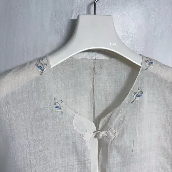 [BUNJANG] Ramie Embroidered Jeogori and Skirt Set / 모시 자수 저고리, 모시 치마(맞춤) 세트