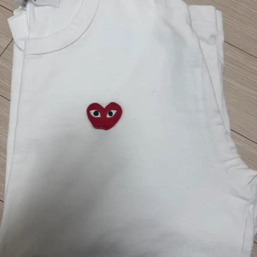 [BUNJANG] Comme des Garçons Long Sleeve T-Shirt White M Size / [새상품급/급쳐] 꼼데가르송 롱슬리브 티셔츠 화이트 M 사이즈