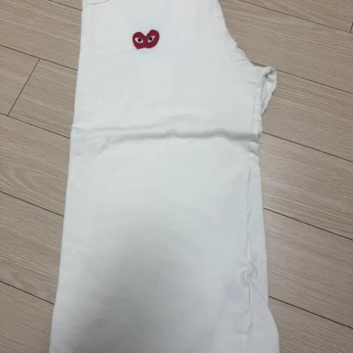 [BUNJANG] Comme des Garçons Long Sleeve T-Shirt White M Size / [새상품급/급쳐] 꼼데가르송 롱슬리브 티셔츠 화이트 M 사이즈