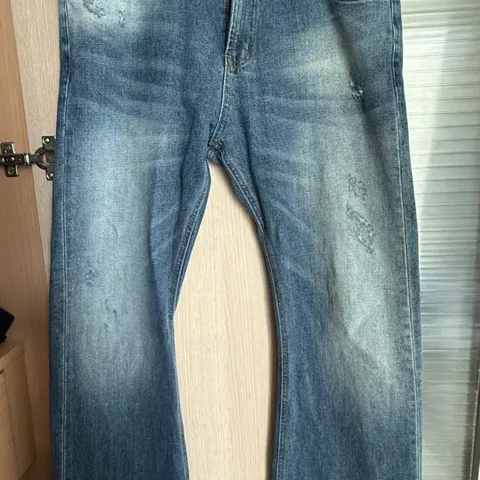 [BUNJANG] frage Flare Damage Denim Pants L / frage 프라게 플레어 데미지 데님 팬츠 L