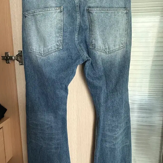 [BUNJANG] frage Flare Damage Denim Pants L / frage 프라게 플레어 데미지 데님 팬츠 L