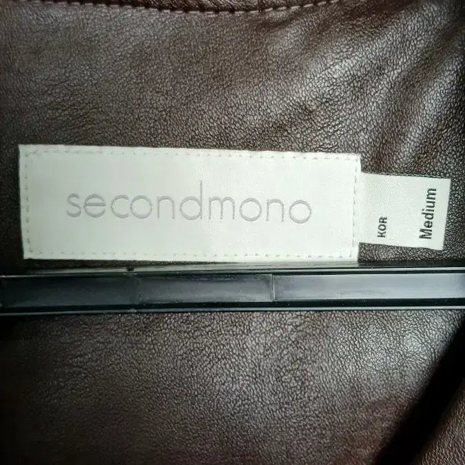 [BUNJANG] Secondmono Brown Leather Jacket M Size / 세컨드모노 브라운 레더 자켓 M사이즈 약간오버핏