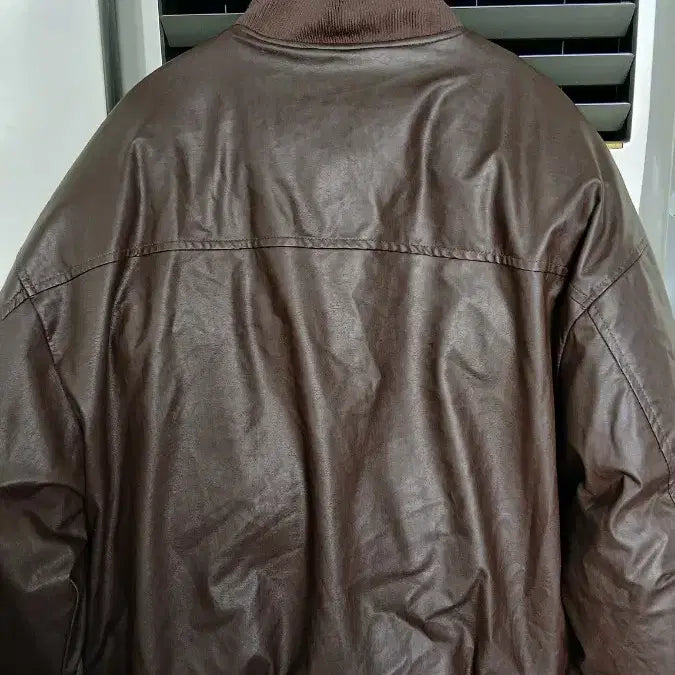 [BUNJANG] Secondmono Brown Leather Jacket M Size / 세컨드모노 브라운 레더 자켓 M사이즈 약간오버핏