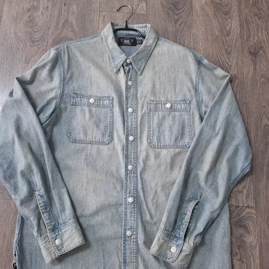 [BUNJANG] RRL Denim Work Shirt L / L RRL 더블알엘 데님 워크 셔츠 남방