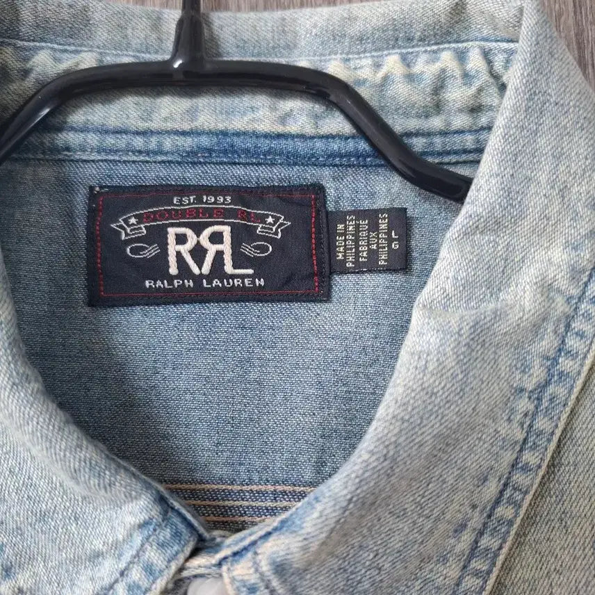[BUNJANG] RRL Denim Work Shirt L / L RRL 더블알엘 데님 워크 셔츠 남방