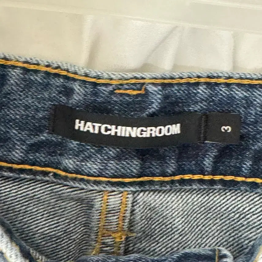 [BUNJANG] HAECHINGROOM Wide Curve Jeans Washed Blue / [3] 해칭룸 Wide Curve Jeans Washed Blue