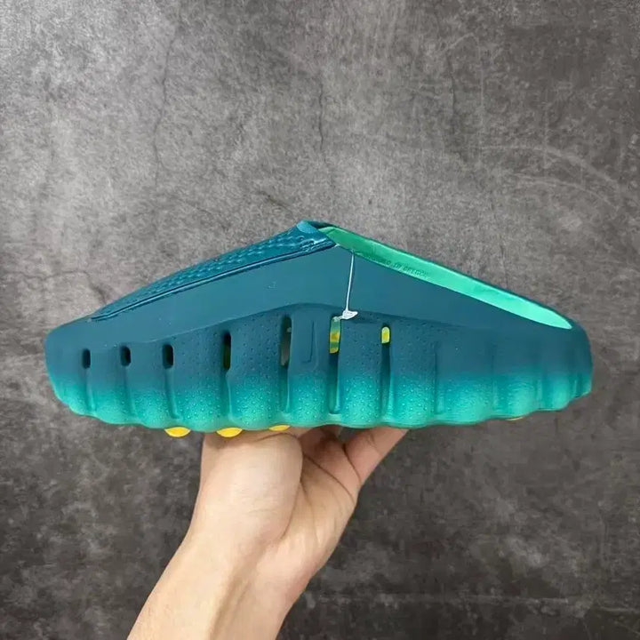 [BUNJANG] Nike Green/Yellow Acupressure Slides (Size 260) / 나이키 슬리퍼 그린/옐로우 지압 슬리퍼사이즈260
