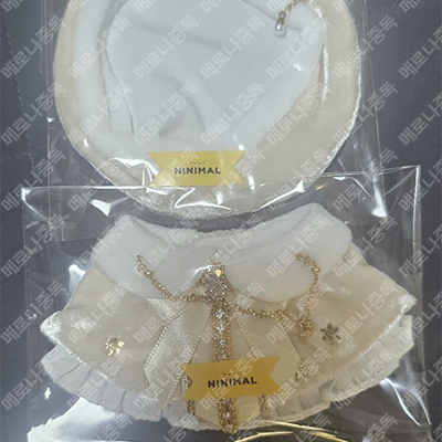 [BUNJANG] Ninimal 10cm Cotton Doll Velvet Cape Cream / 니니멀 10cm솜 벨벳케이프 크림