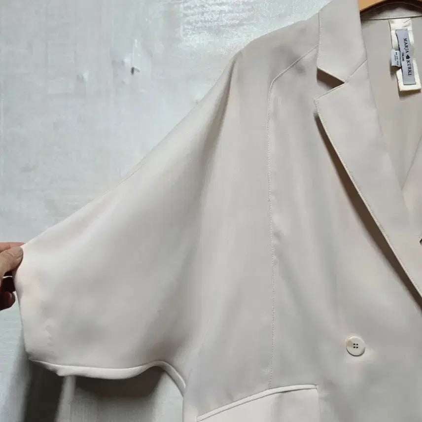 [BUNJANG] Maria Curi Curi Double Button Short Sleeve Jacket / 마리아꾸리끼 더블버튼 반팔쟈켓 66