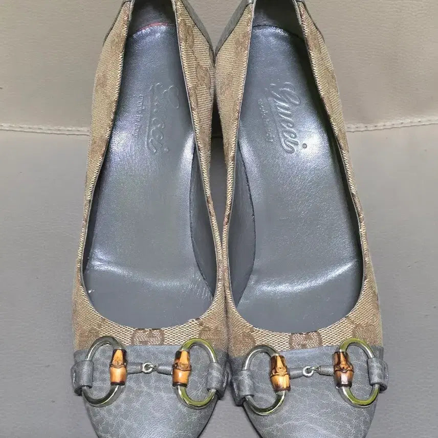 [BUNJANG] Gucci GG Bamboo Heel Pumps / 구찌 GG 로고 뱀부힐 펌프스