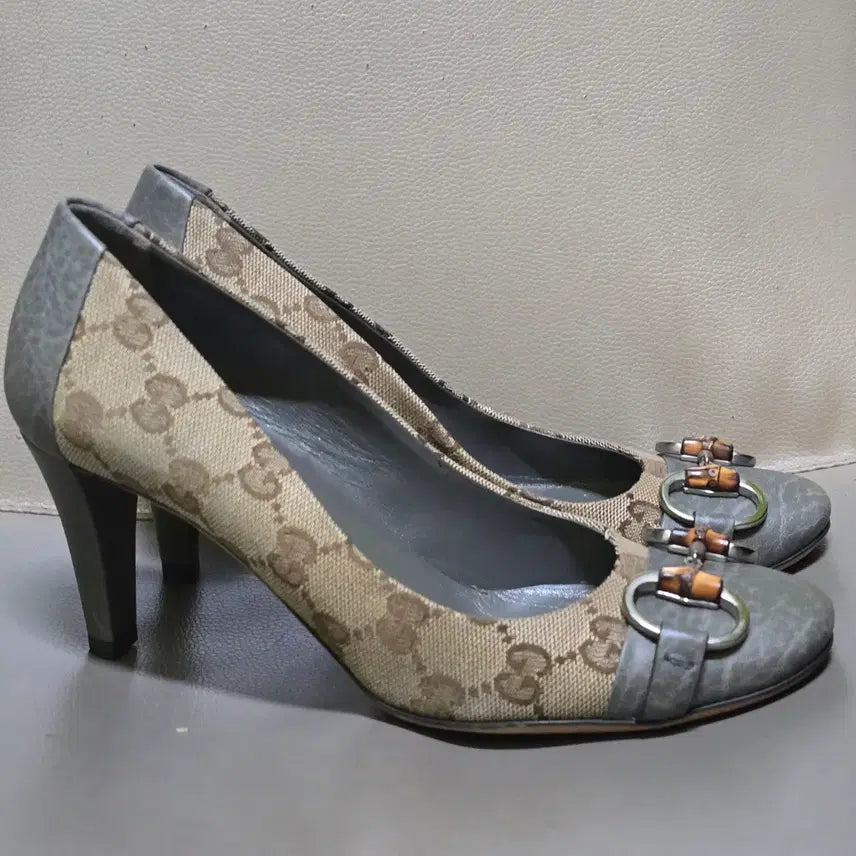 [BUNJANG] Gucci GG Bamboo Heel Pumps / 구찌 GG 로고 뱀부힐 펌프스
