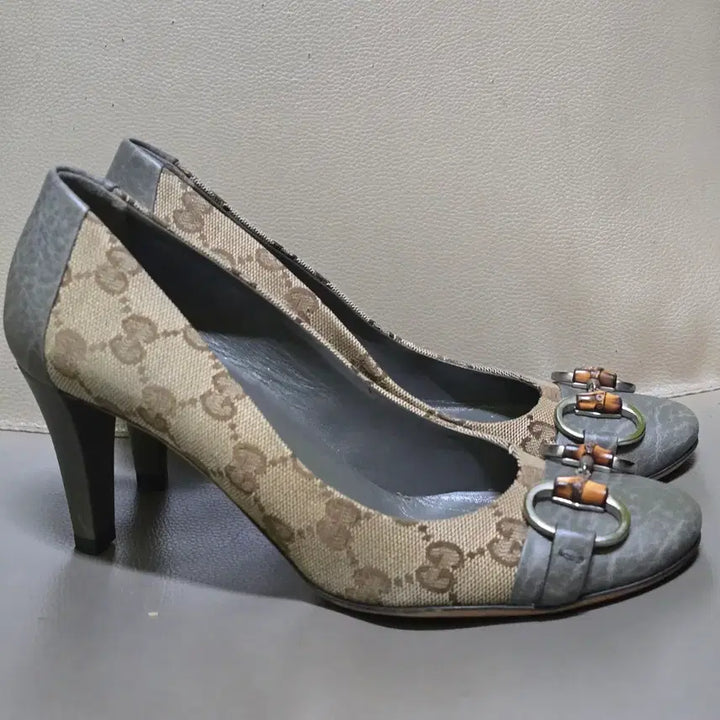 [BUNJANG] Gucci GG Bamboo Heel Pumps / 구찌 GG 로고 뱀부힐 펌프스