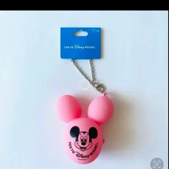[BUNJANG] Tokyo Disney Mickey Mouse Pink Pouch Keychain / 도쿄 디즈니 미키마우스 핑크 파우치 키링