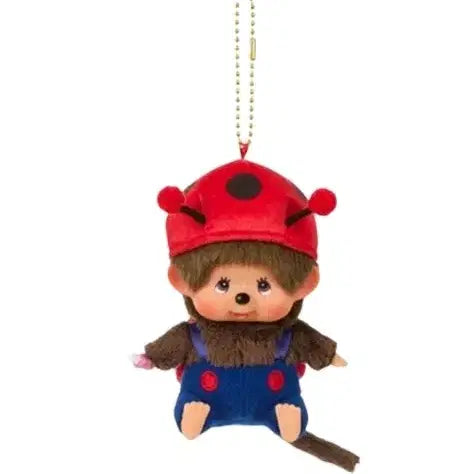 [BUNJANG] Monchhichi Bighead SS Ladybug Keychain Doll / 마지막1점 당일발송/ 정품 몬치치 빅헤드 SS 무당벌레 키 체인 인형키링