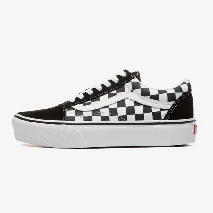 [BUNJANG] Vans Old Skool Platform Checkerboard Black/White / 반스 올드스쿨 플랫폼 - (체커보드) 블랙:화이트 / 완전새것