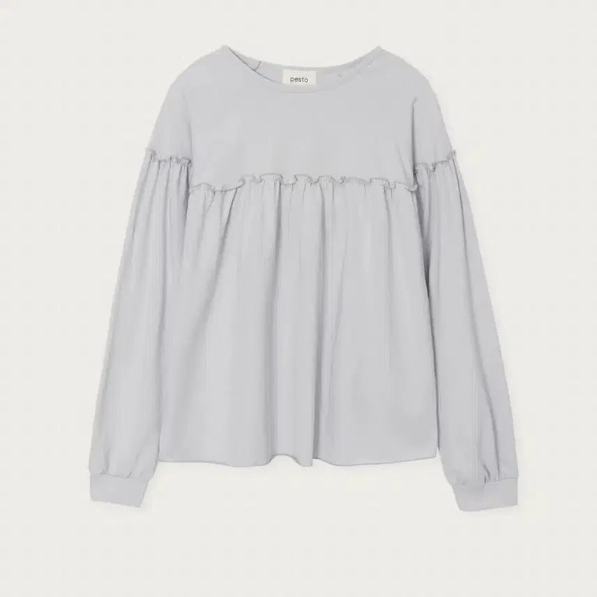 [BUNJANG] Pesto Ruffle Tee Fog / 페스토 pesto ruffle tee fog 새상품