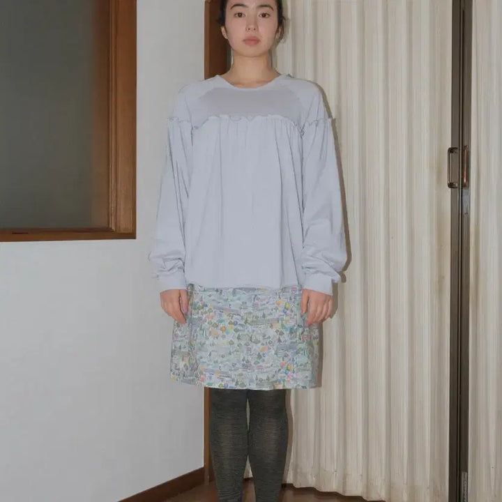 [BUNJANG] Pesto Ruffle Tee Fog / 페스토 pesto ruffle tee fog 새상품
