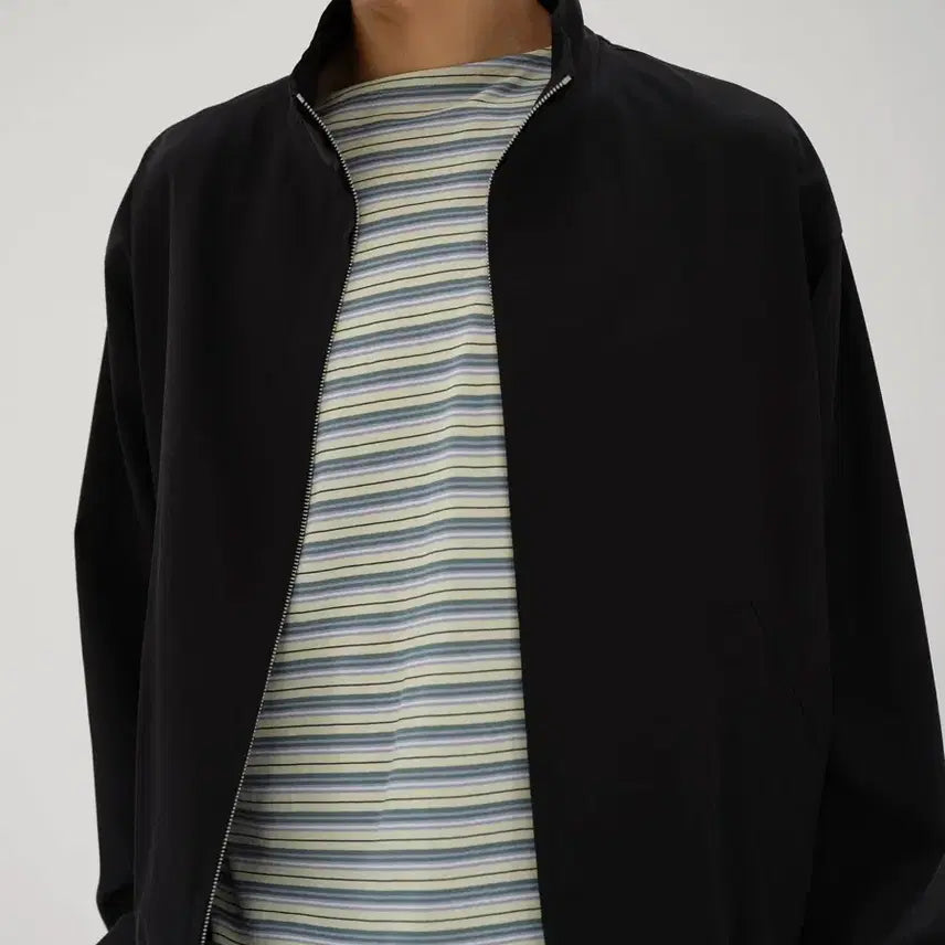 [BUNJANG] Orarri Washed Pins Silk Chambray Blouson Size 4 / 오라리 워시드 핀스 실크 샴브레이 블루종(4)